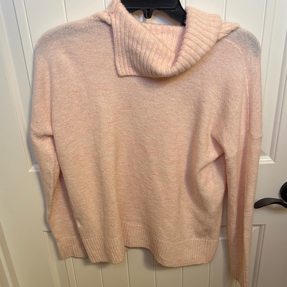 Banana Republic Soft Pink Cowl Neck Sweater